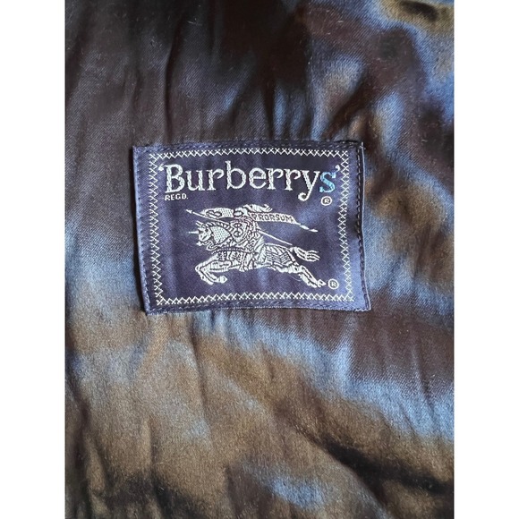 Vintage BURBERRYS‎ Short Single Trench Bomber Jacket size 12 - Picture 8 of 16